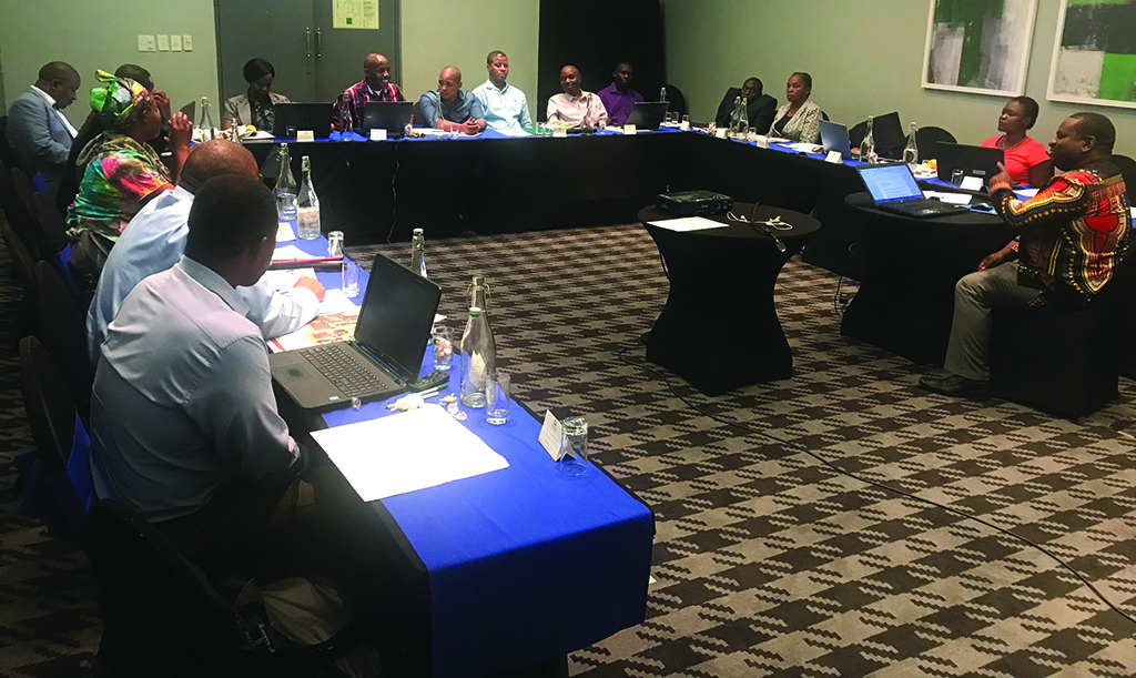 Participants at the UNCRPD training session held recently by SAFOD in Johannesburg