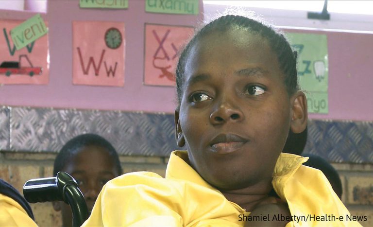 Makhosi Ndabambi is stuck in grade 7 because no nearby high school caters for her disability