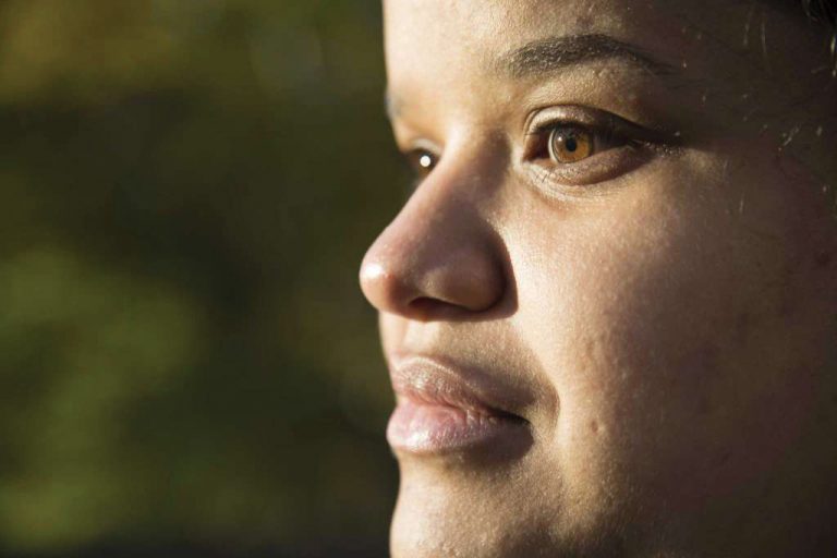 Nefertiti Matos is one of three blind New Yorkers on a quest for love in Blind Date