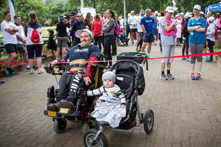 Father and daughter participate in this year's edition of Nappy Run