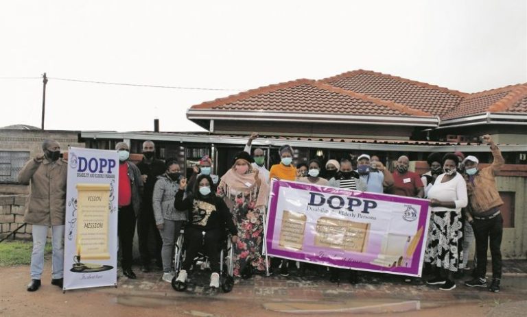 Members of the Disability and Elderly Political Party (DOPP) during their outreach programme held at Empumelelweni on Thursday, January 28