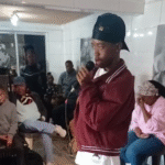 Founder of the Living in Colour disabled Organisation, Mr Katlego Ntlamello Nhlaba speaking on the event for Youth Month