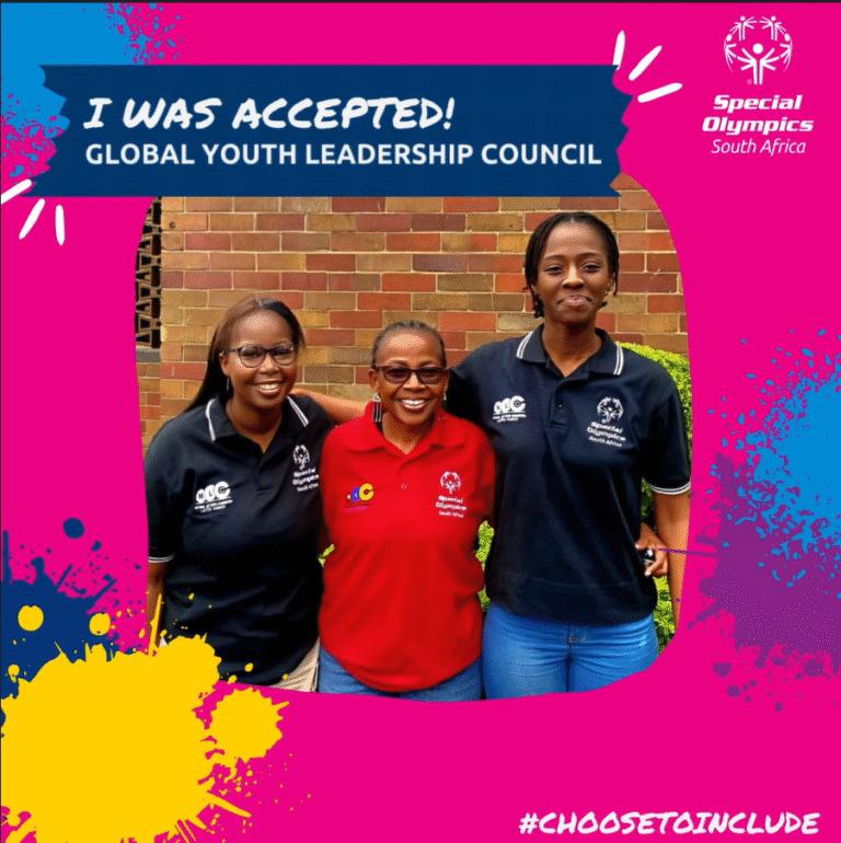 The 2025-2027 Special Olympics South Africa members of the Global Youth Leadership Council
