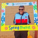 Nkazimulo Mngomezulu during the Spring Market Day event Curamus School