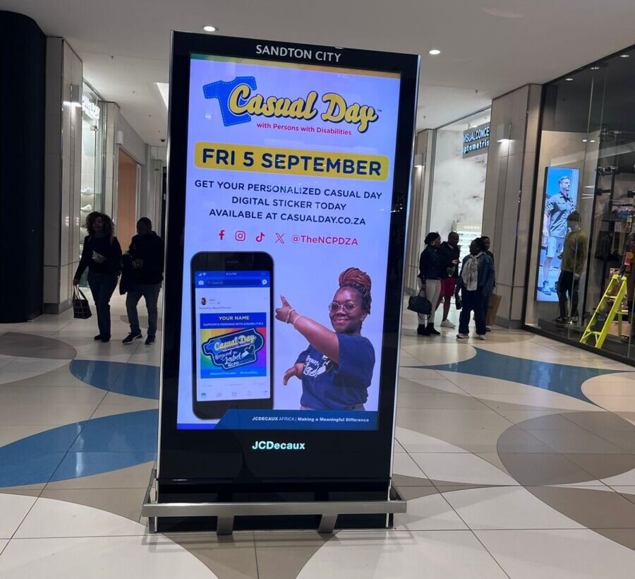 JC Decaux provided the Casual Day campaign with 178 billboards across South Africa showcasing sustainable media partnerships.