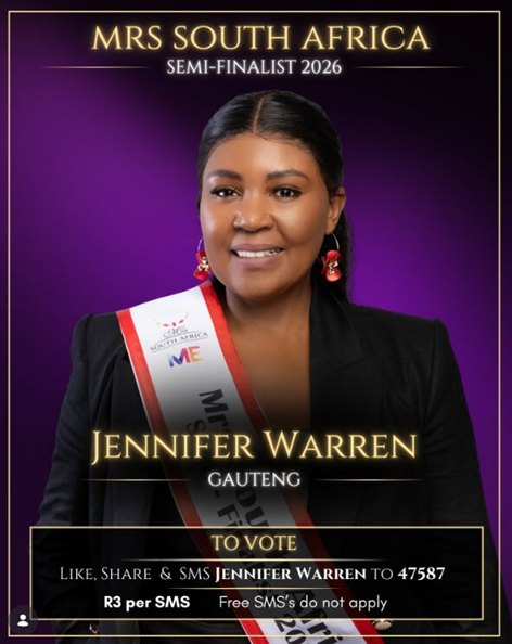 Jennifer Warren:Mrs South Africa 2026 semi-finalist