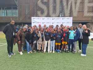 Part of the youth that participated at the Nike event