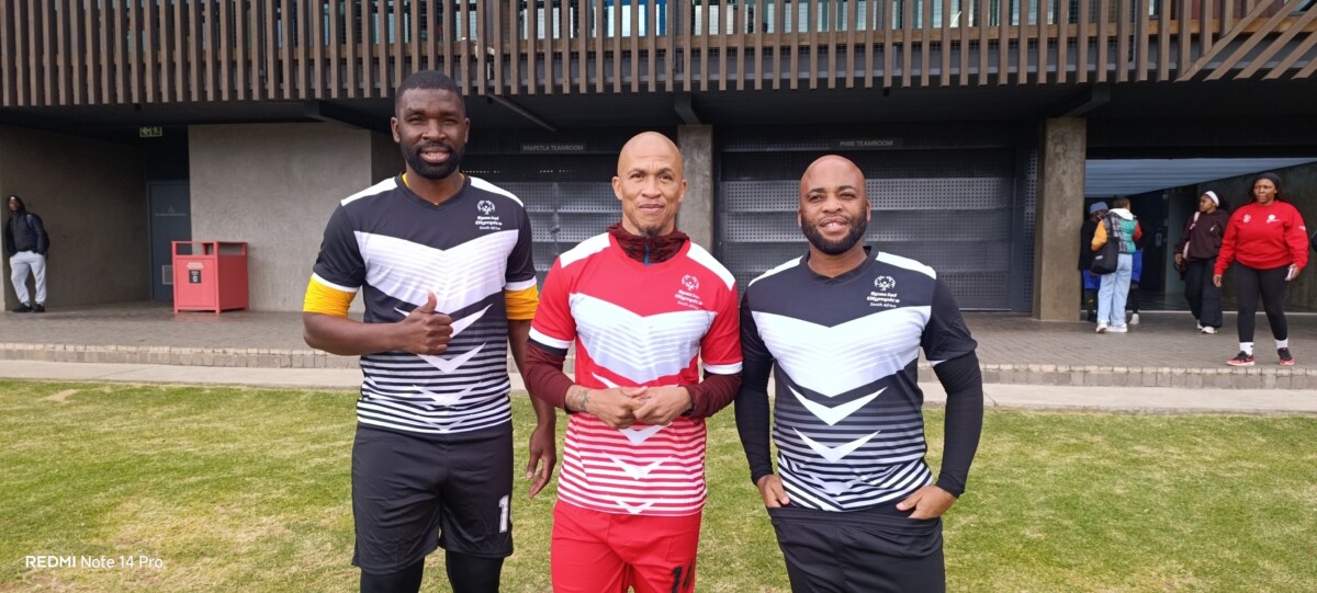 Celebrity soccer legends at the Nike event