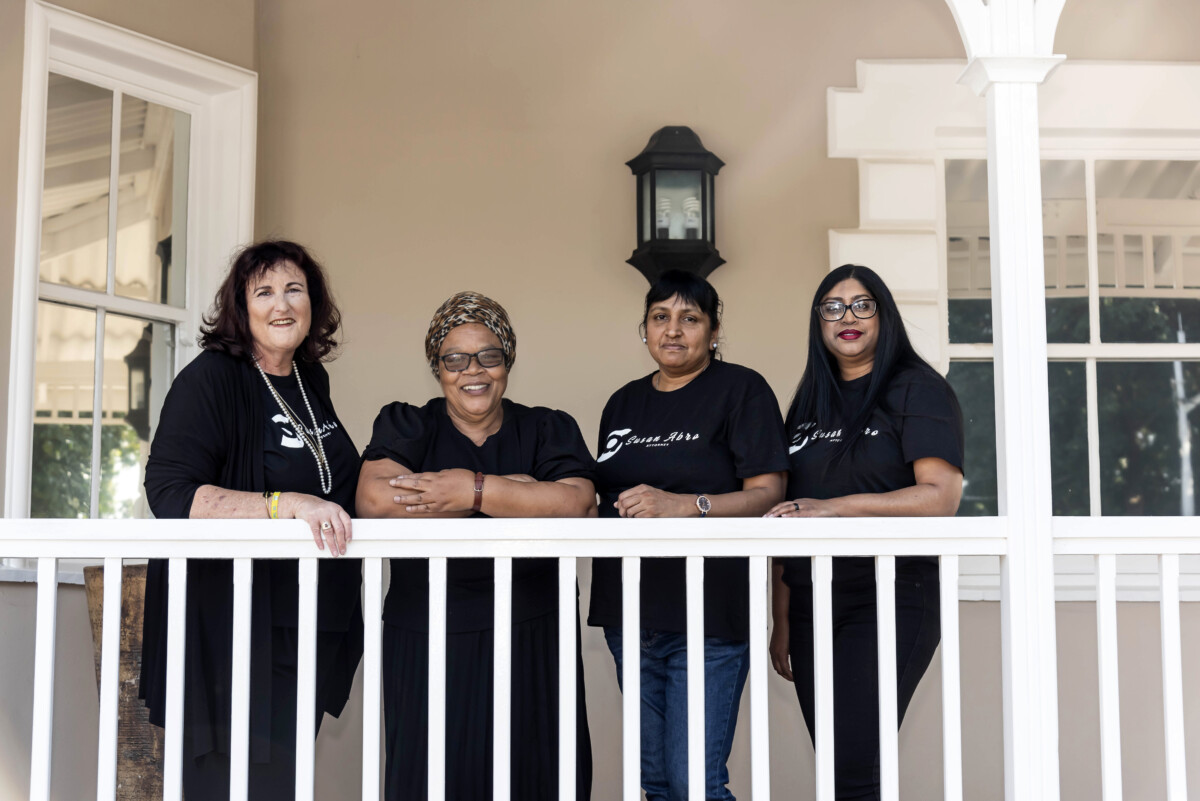 L to R - Susan Abro, Virginia Mavimbela, Shereen Naidoo and Sham Moodley.
